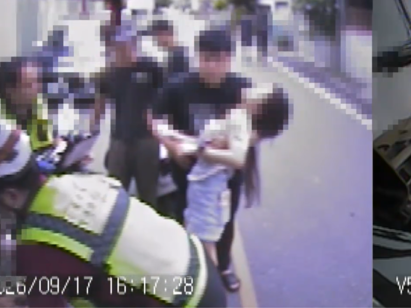 光復鄉公所前自小客車擦撞貨車　2人受傷送醫、女駕駛酒測時突暈厥